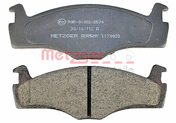 METZGER 1170033 Bremsbelagsatz, Scheibenbremse